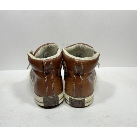 Converse Leather All-Star Chuck Taylor Street 136420C Brown Mid Top Men's Sz 11 - Picture 4 of 9